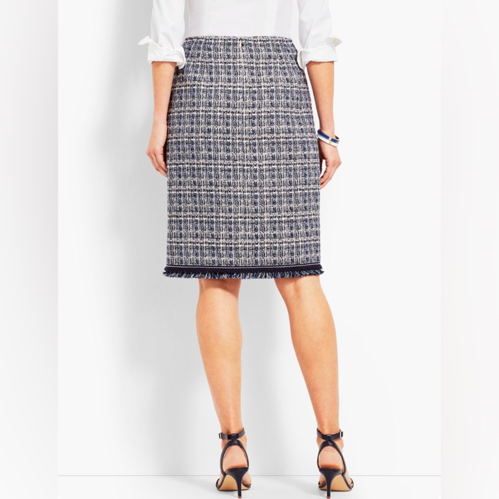TWEED WRAP SKIRT